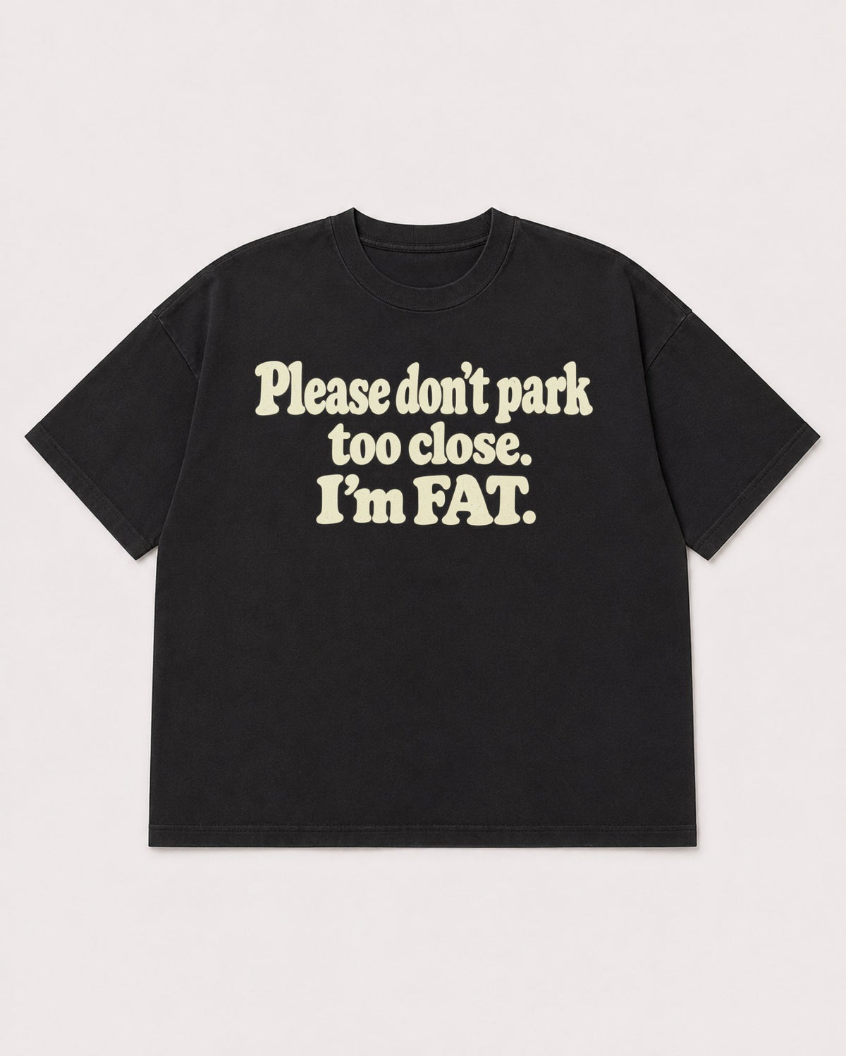 Mockup Boxy Heavyweight Tee Black product