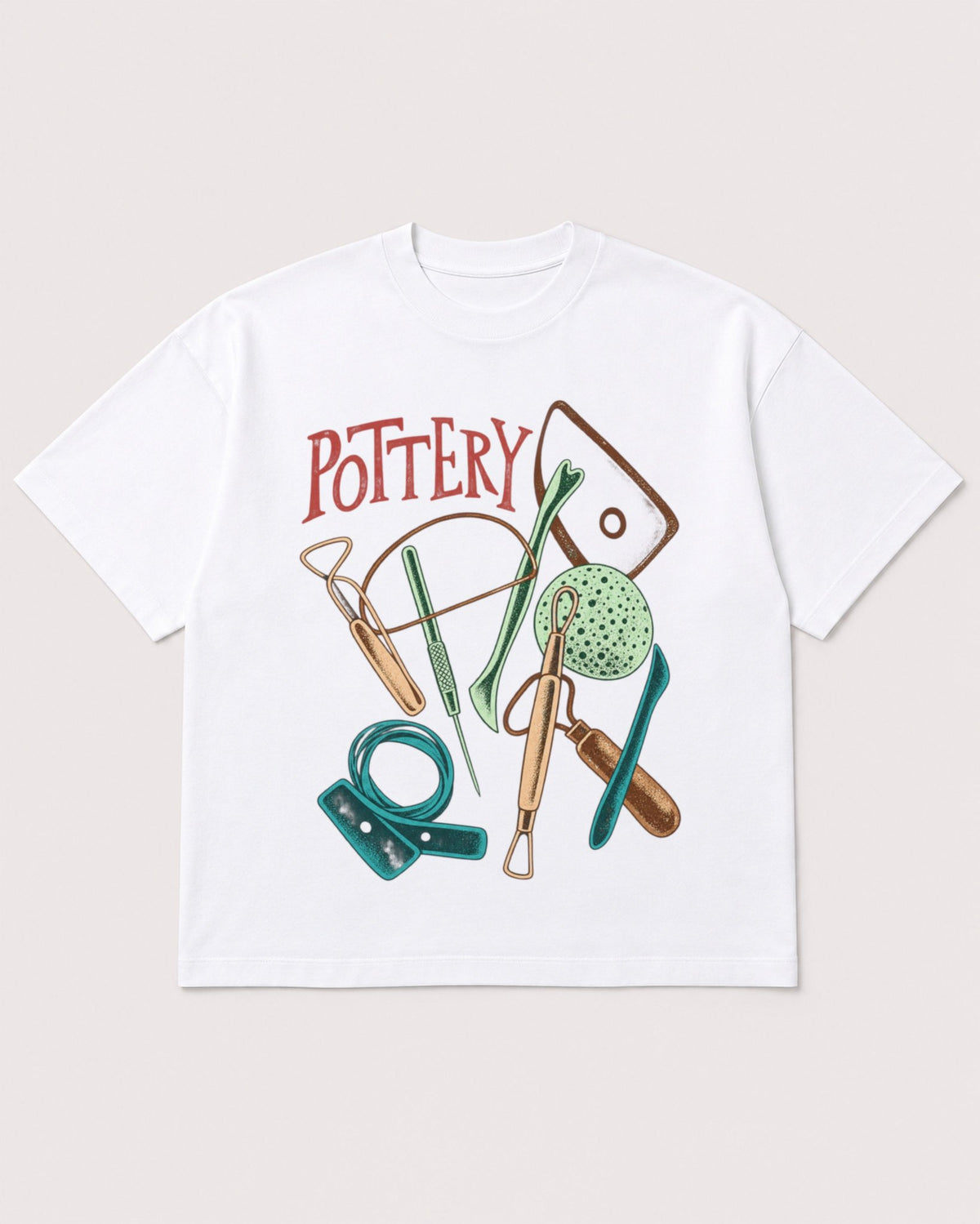 Mockup Boxy Heavyweight Tee White product