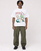 Mockup Boxy Heavyweight Tee White male full-body 04