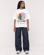 Mockup Boxy Heavyweight Tee White female full-body 04