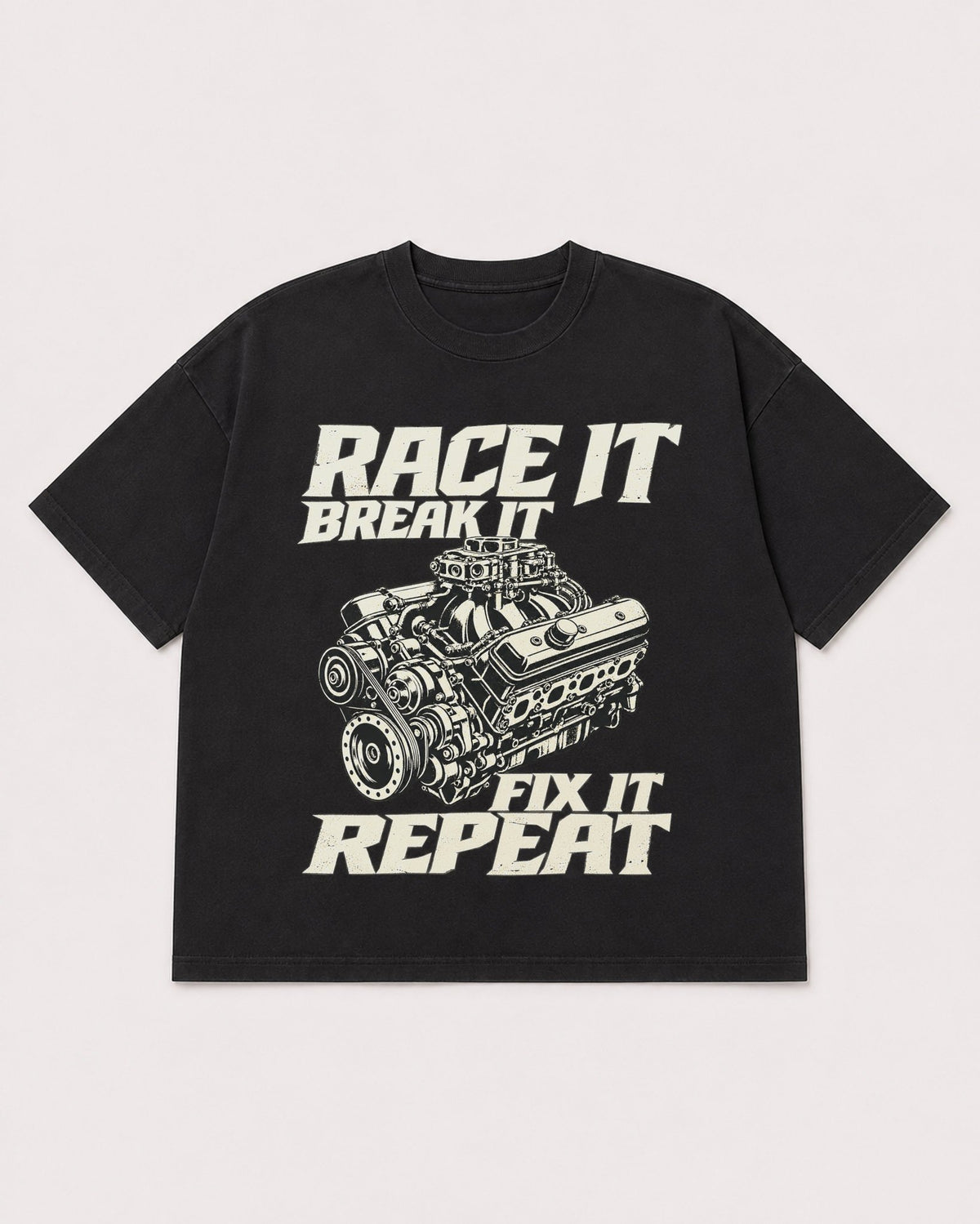 Mockup Boxy Heavyweight Tee Black product