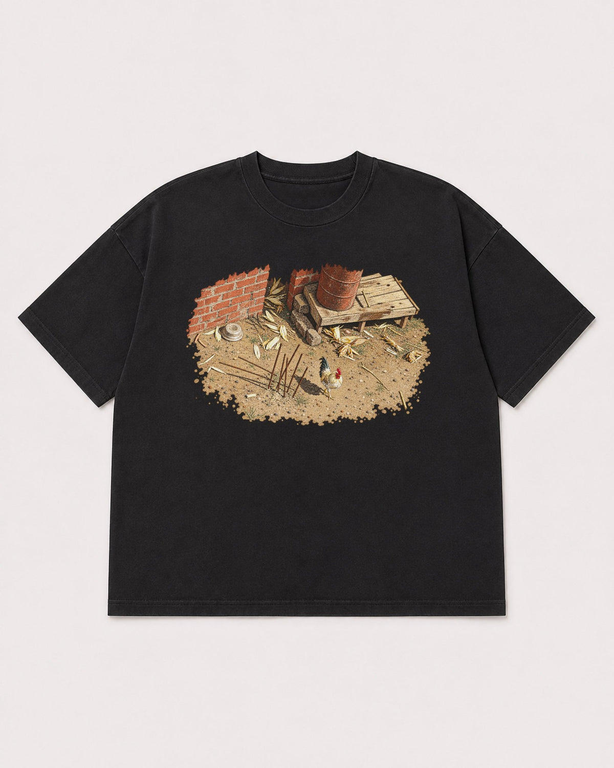 Mockup Boxy Heavyweight Tee Black product