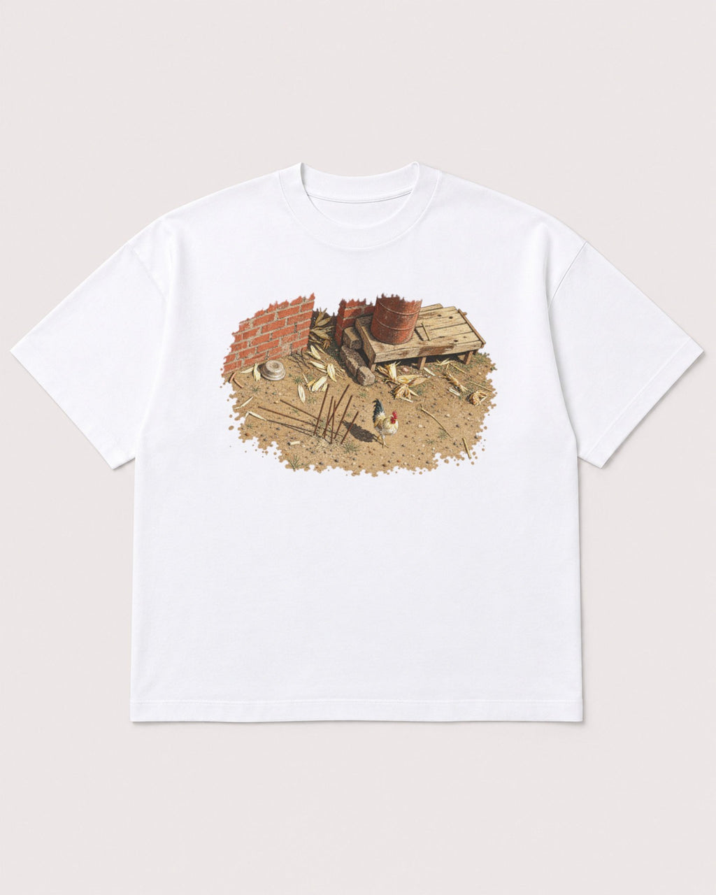 Mockup Boxy Heavyweight Tee White product