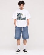 Mockup Boxy Heavyweight Tee White male full-body 03