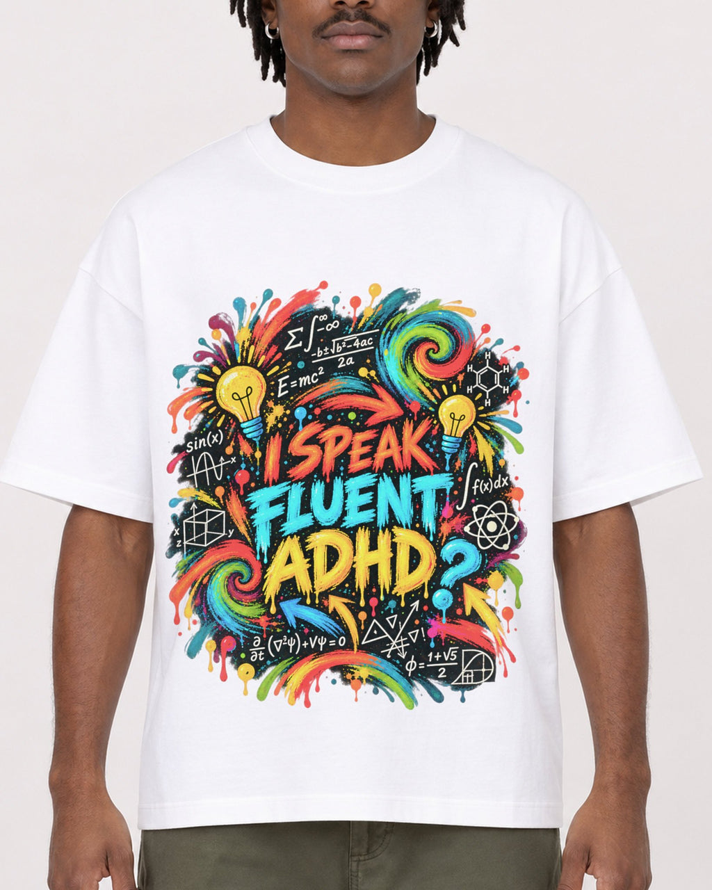 Mockup Boxy Heavyweight Tee White male close-up 04