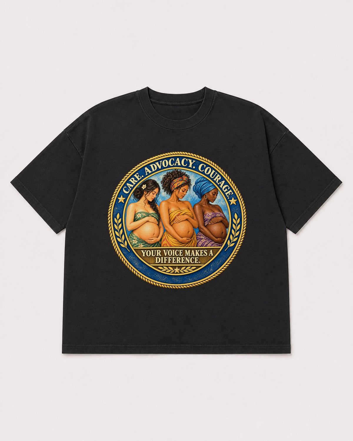 Mockup Boxy Heavyweight Tee Black product