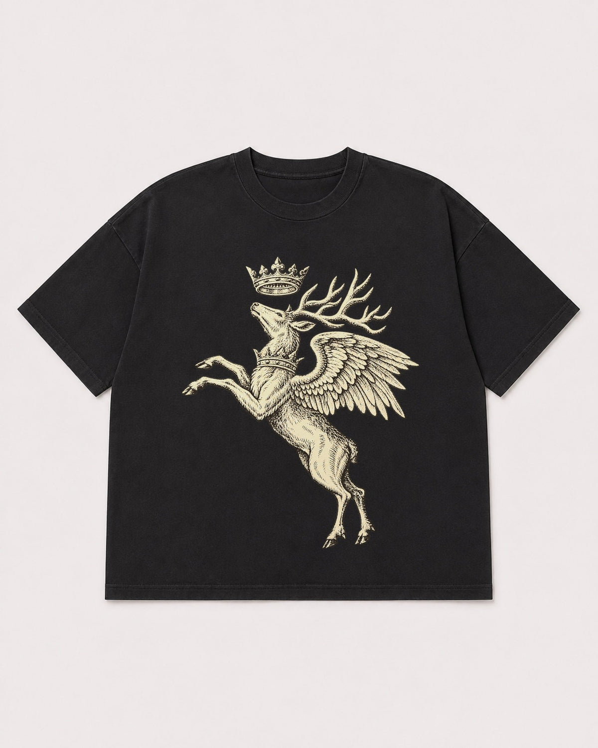 Mockup Boxy Heavyweight Tee Black product