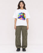 Mockup Boxy Heavyweight Tee White female full-body 02
