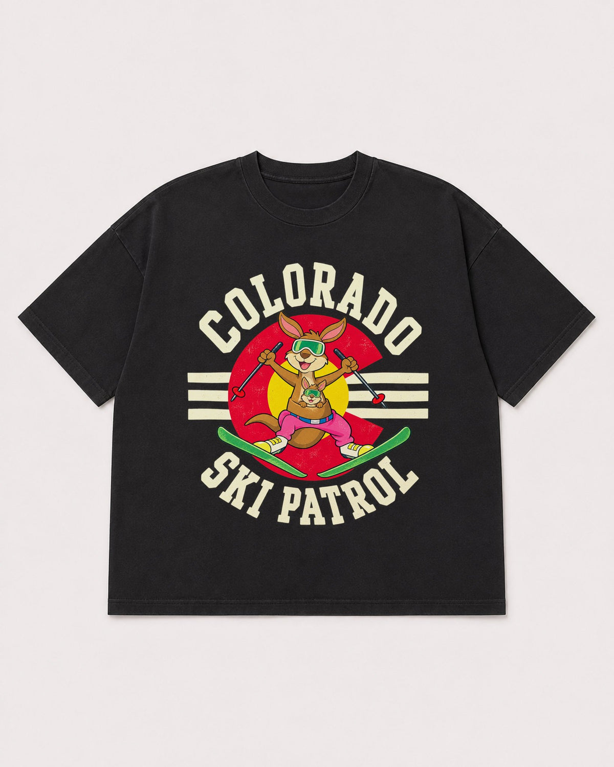 Mockup Boxy Heavyweight Tee Black product