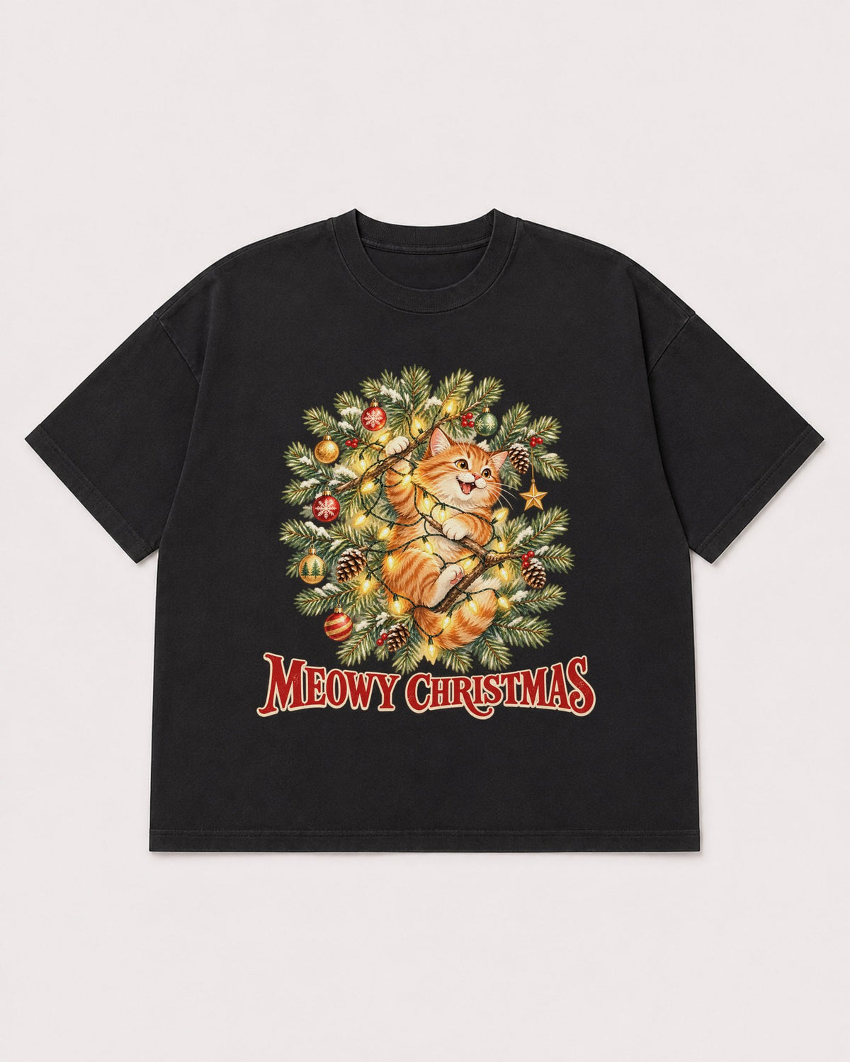 Mockup Boxy Heavyweight Tee Black product