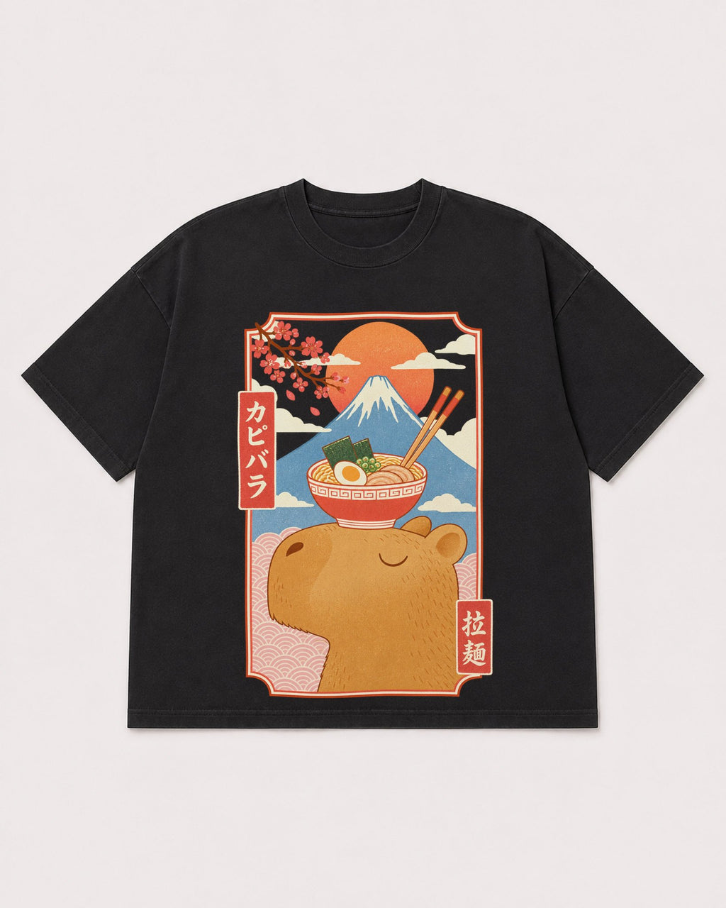 Mockup Boxy Heavyweight Tee Black product