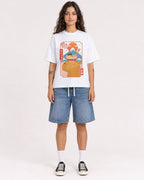 Mockup Boxy Heavyweight Tee White female full-body 06