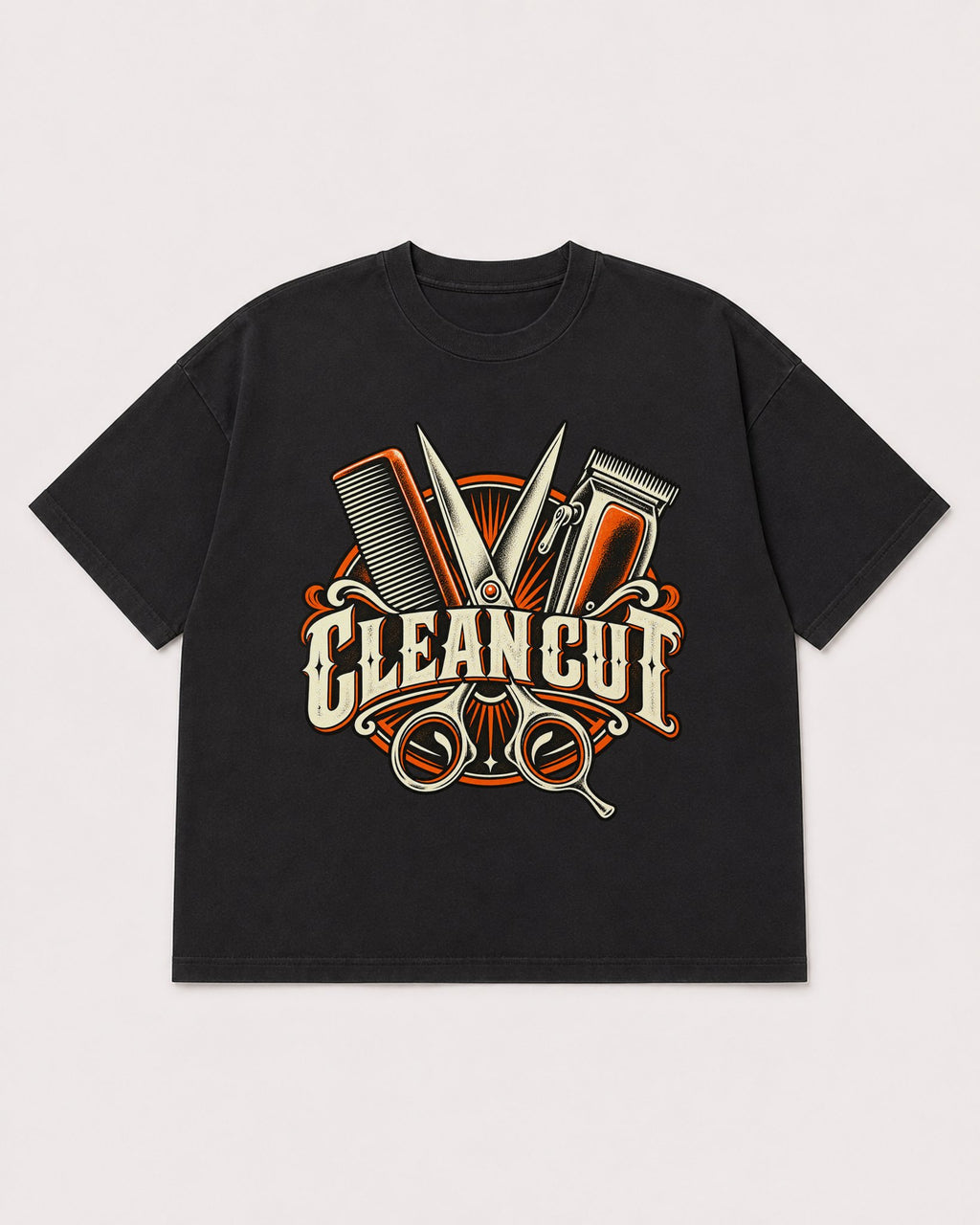 Mockup Boxy Heavyweight Tee Black product