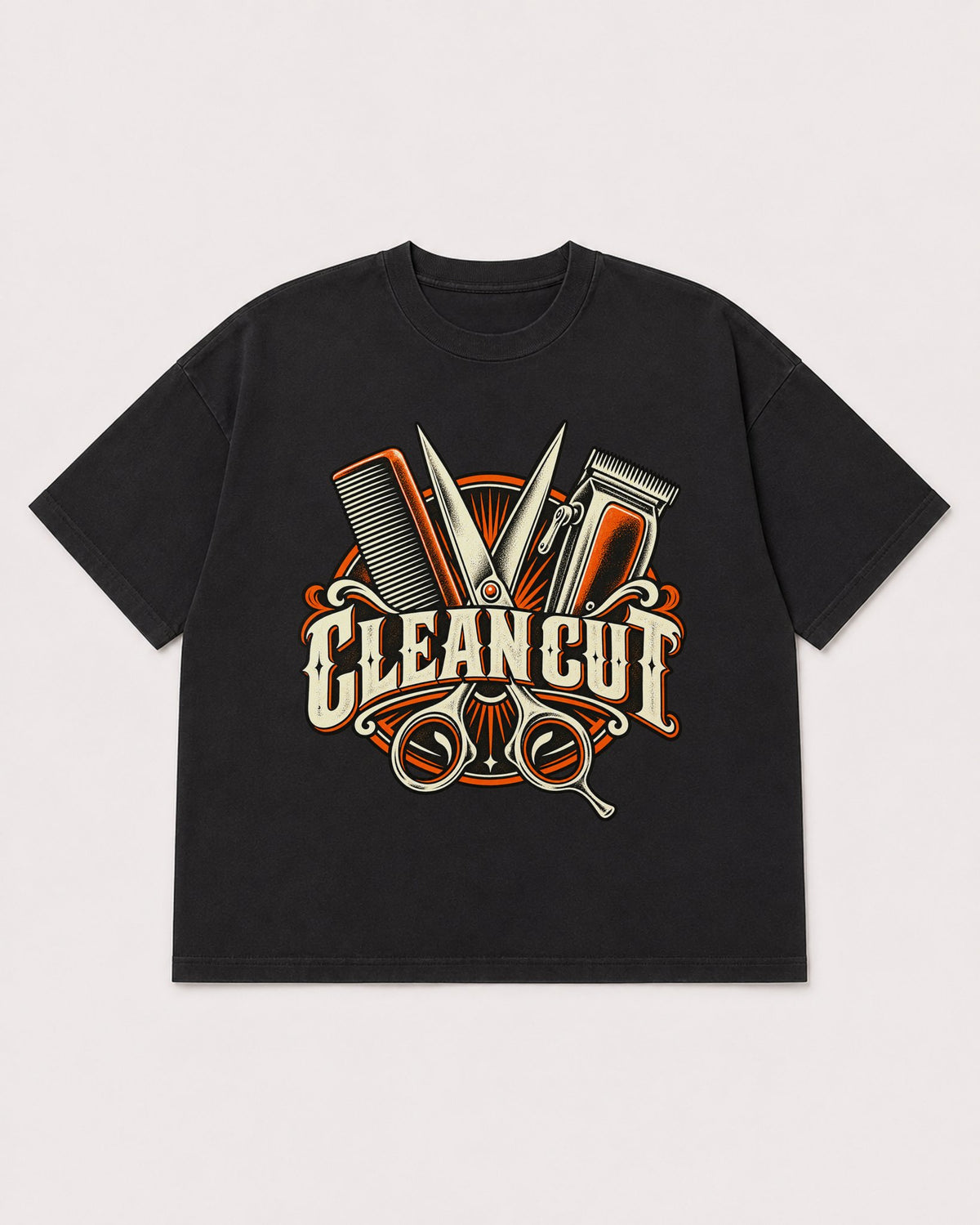 Mockup Boxy Heavyweight Tee Black product