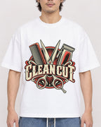 Mockup Boxy Heavyweight Tee White male close-up 03