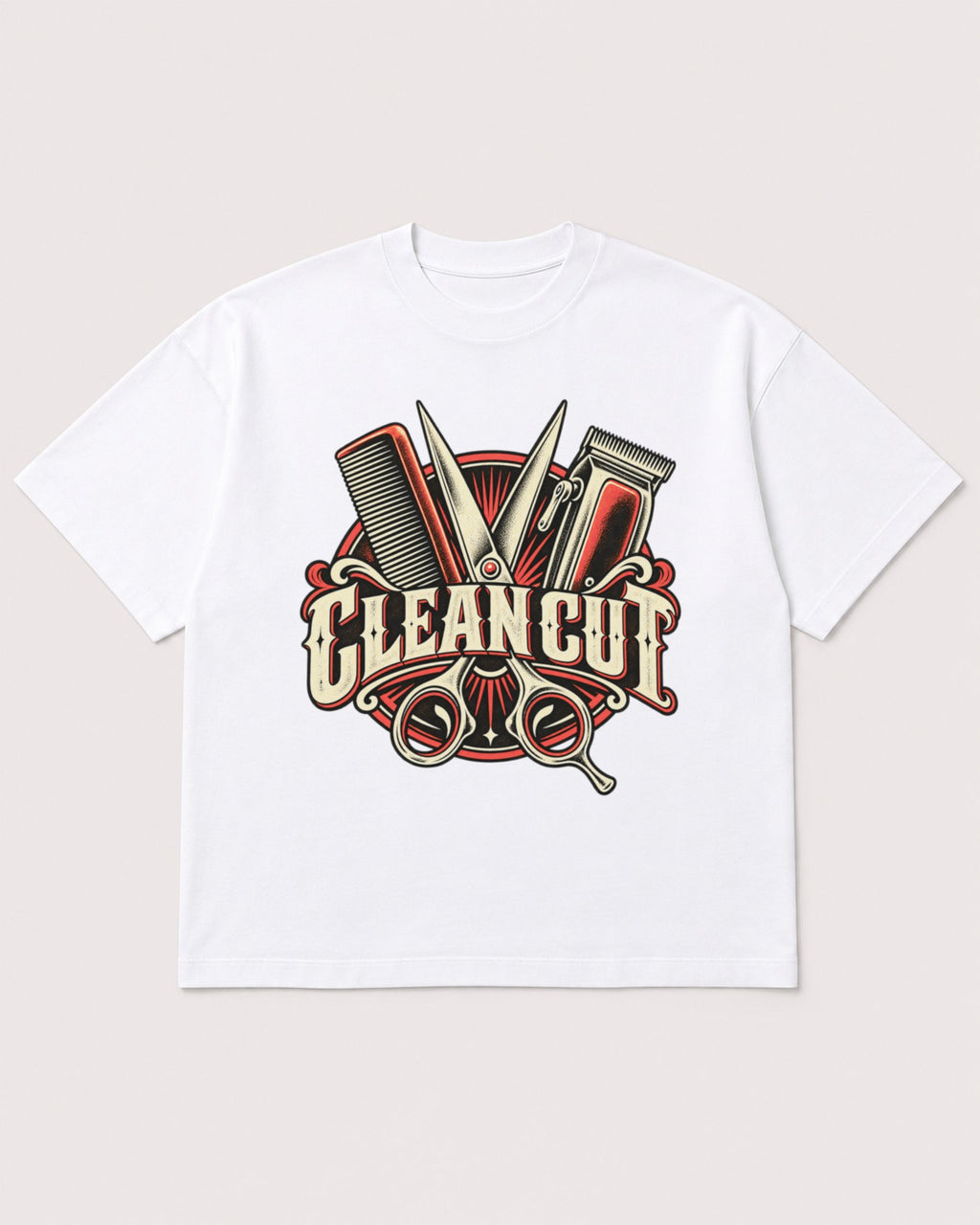 Mockup Boxy Heavyweight Tee White product