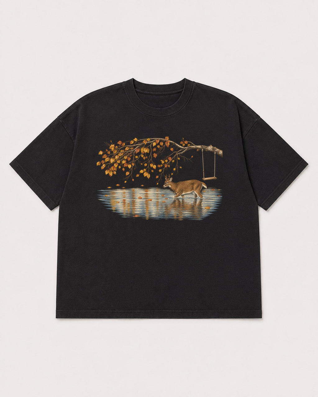 Mockup Boxy Heavyweight Tee Black product