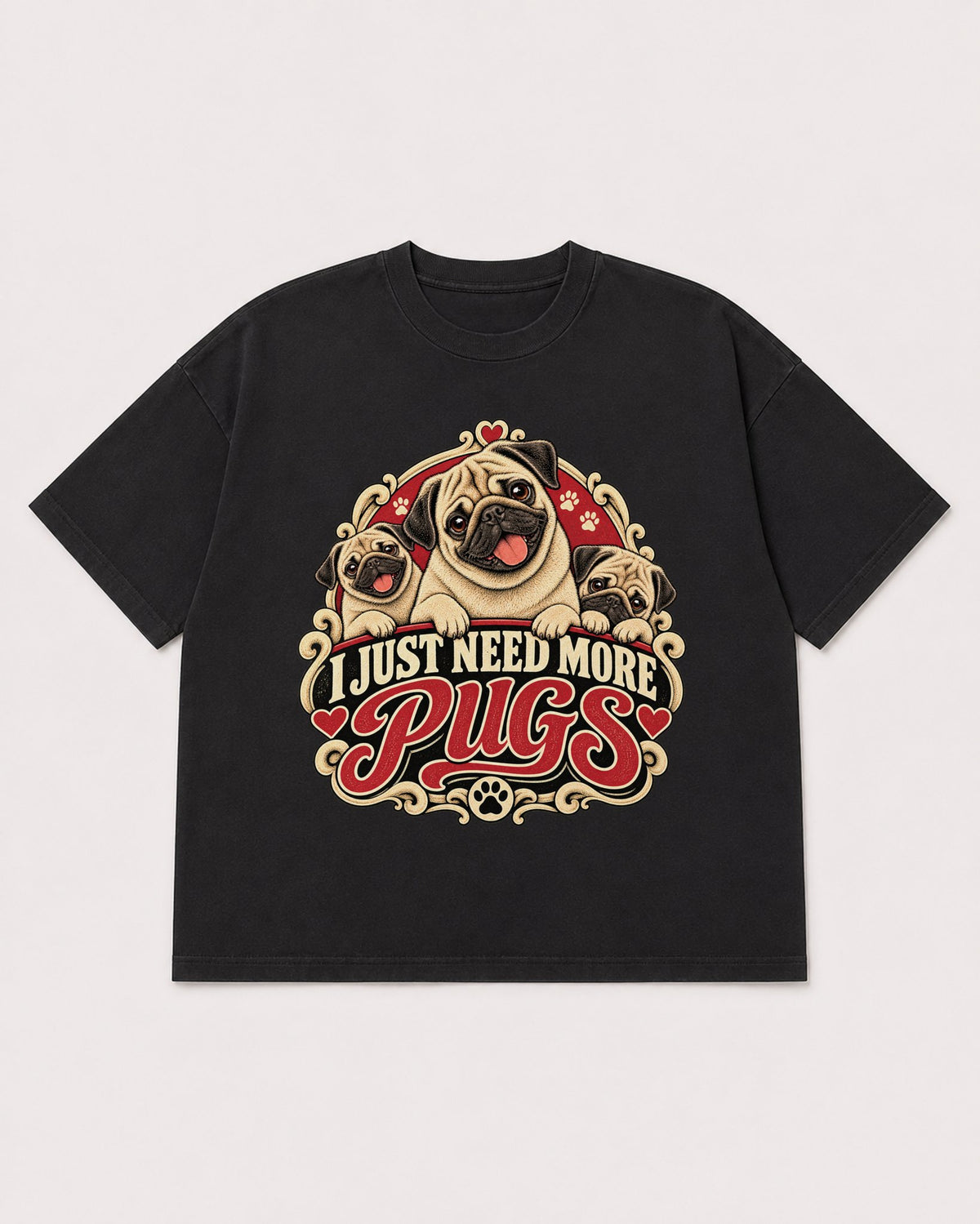 Mockup Boxy Heavyweight Tee Black product