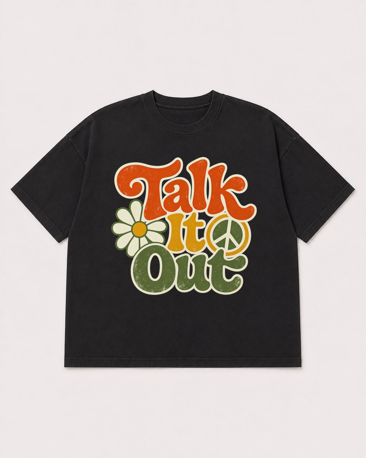 Mockup Boxy Heavyweight Tee Black product