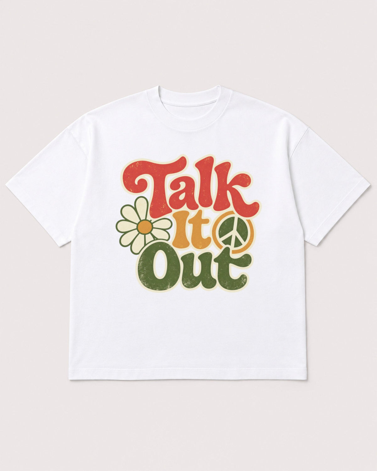 Mockup Boxy Heavyweight Tee White product