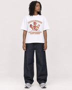 Mockup Boxy Heavyweight Tee White female full-body 24