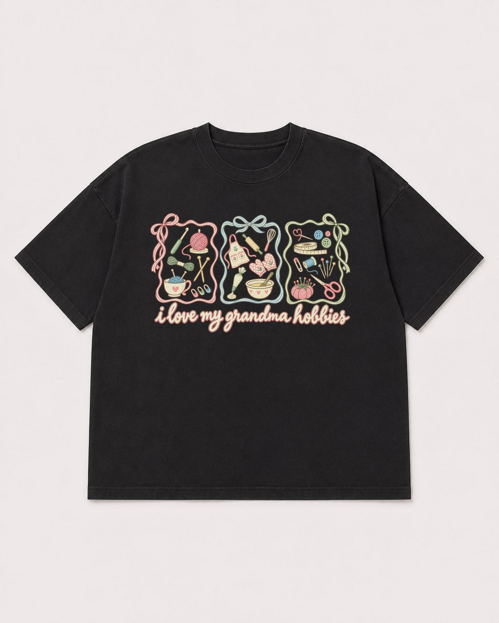 Mockup Boxy Heavyweight Tee Black product