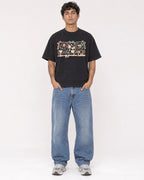 Mockup Boxy Heavyweight Tee Black male full-body 06