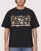 Mockup Boxy Heavyweight Tee Black male close-up 06