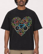 Mockup Boxy Heavyweight Tee Black male close-up 04