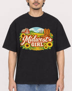 Mockup Boxy Heavyweight Tee Black male close-up 02