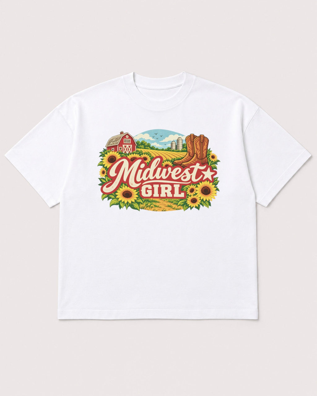 Mockup Boxy Heavyweight Tee White product