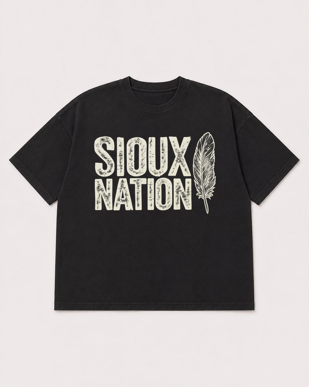 Mockup Boxy Heavyweight Tee Black product