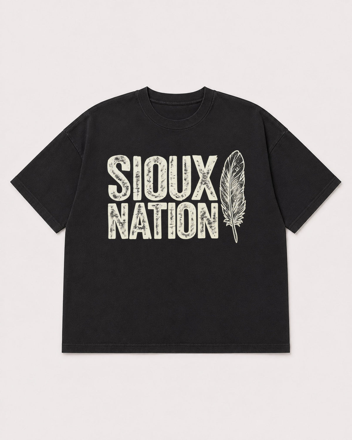 Mockup Boxy Heavyweight Tee Black product
