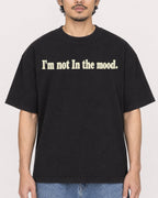 Mockup Boxy Heavyweight Tee Black male close-up 02
