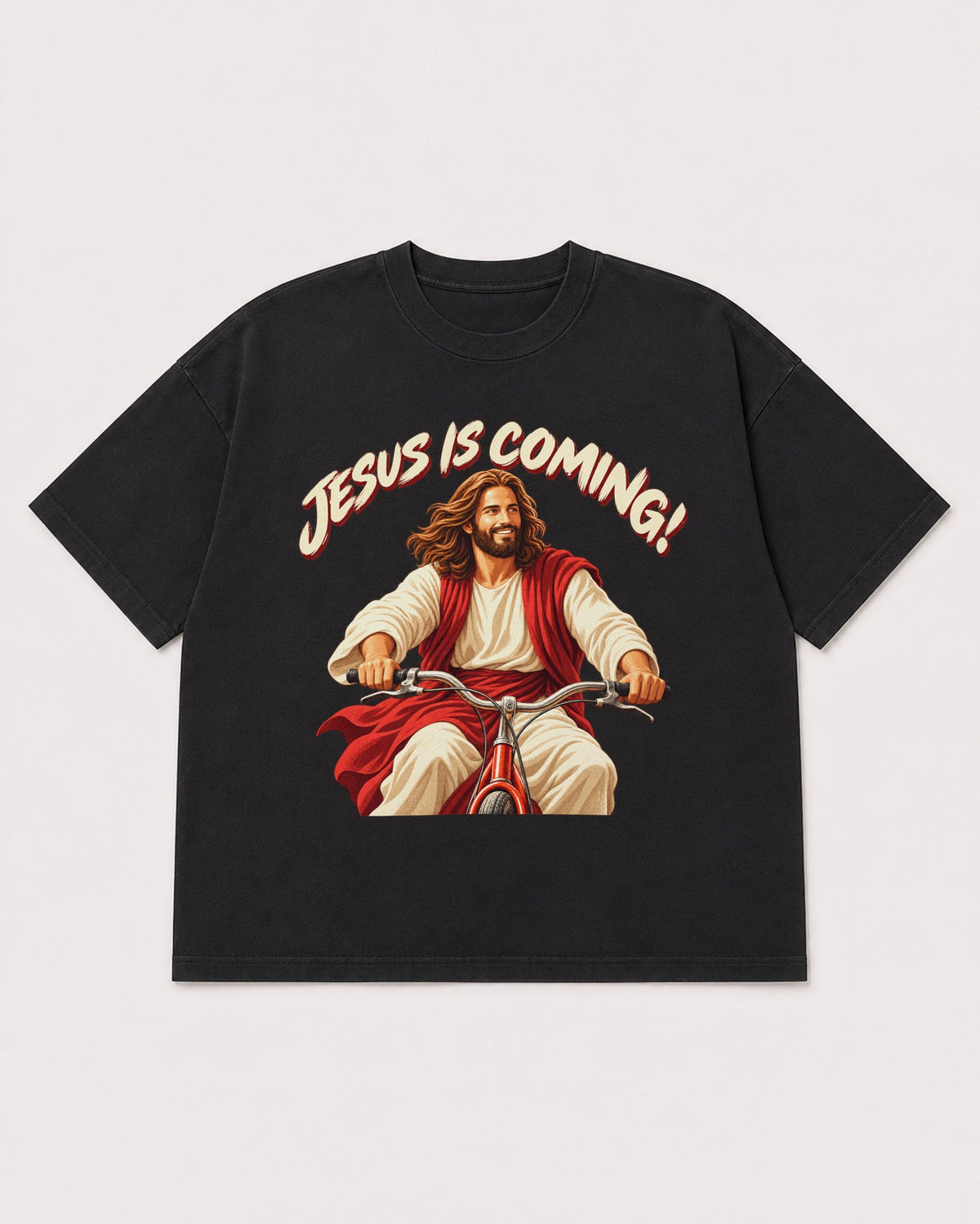 Mockup Boxy Heavyweight Tee Black product