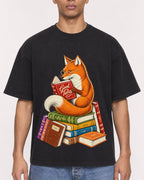 Mockup Boxy Heavyweight Tee Black male close-up 50