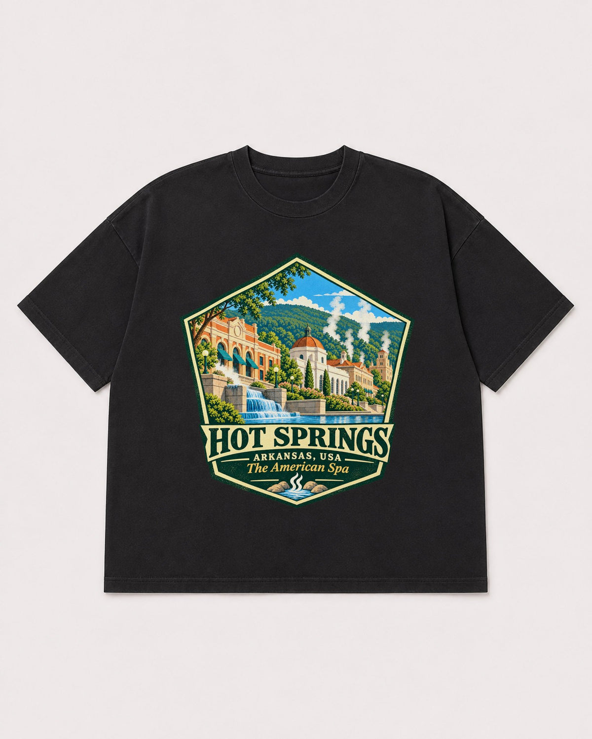 Mockup Boxy Heavyweight Tee Black product