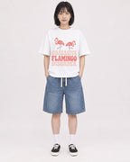 Mockup Boxy Heavyweight Tee White female full-body 11