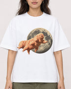 Mockup Boxy Heavyweight Tee White female close-up 02