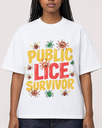 Mockup Boxy Heavyweight Tee White female close-up 04