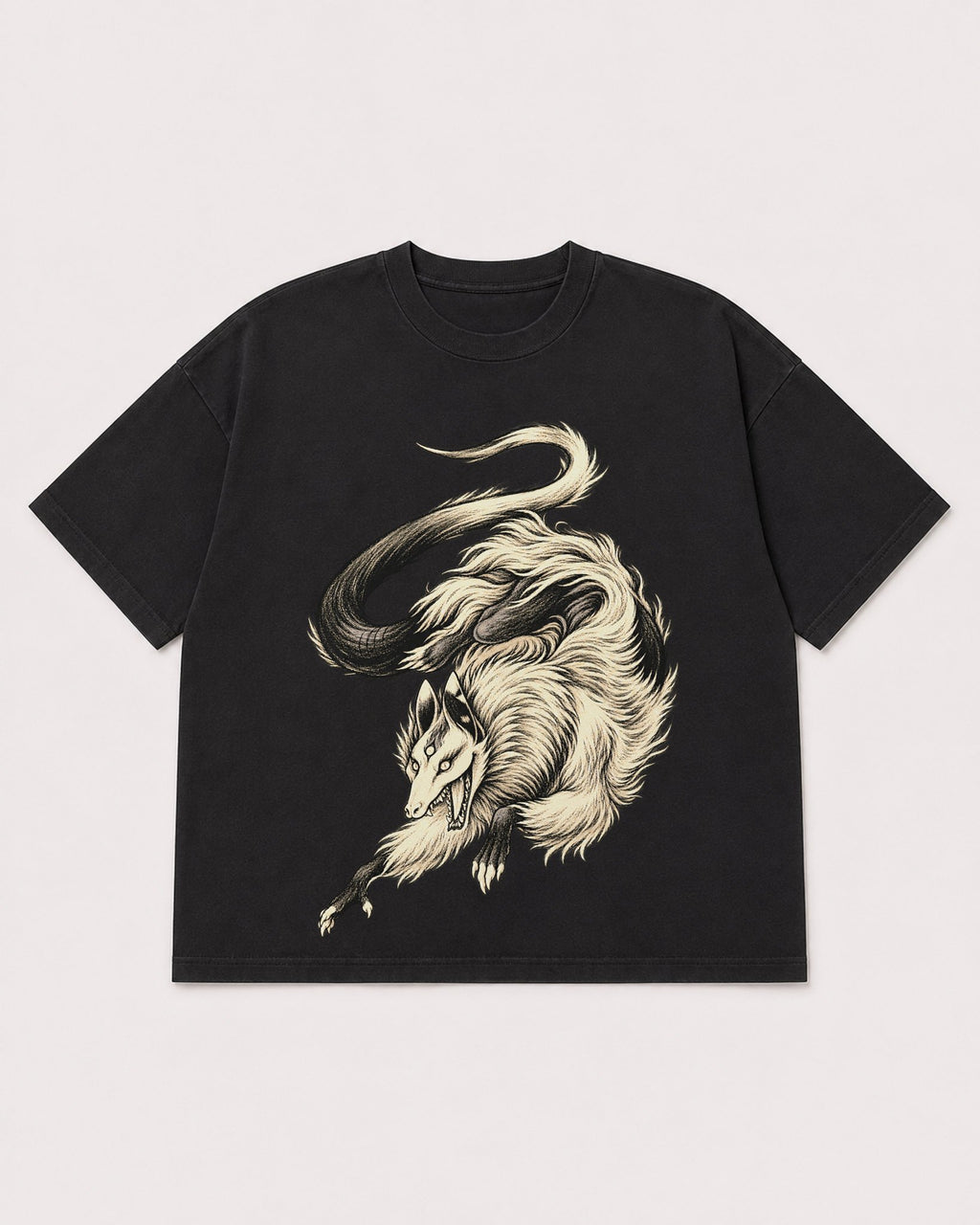 Mockup Boxy Heavyweight Tee Black product