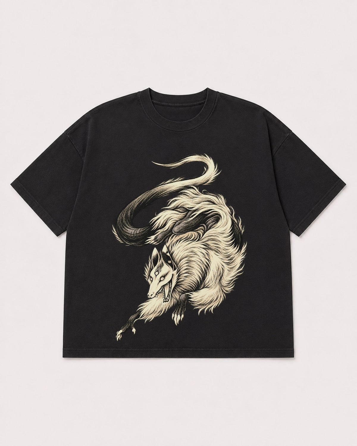 Mockup Boxy Heavyweight Tee Black product