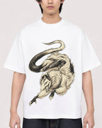 Mockup Boxy Heavyweight Tee White male close-up 11