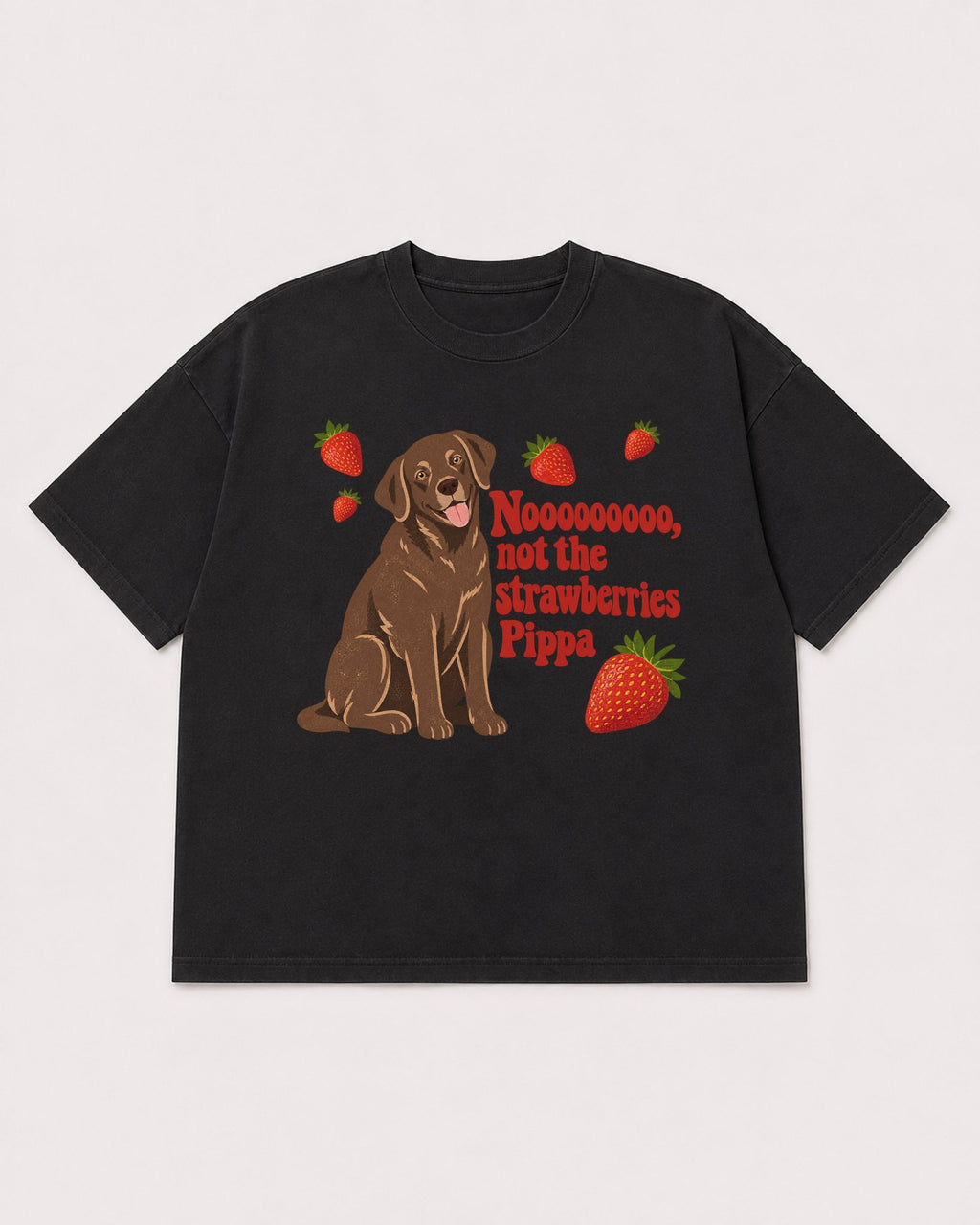 Mockup Boxy Heavyweight Tee Black product