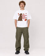Mockup Boxy Heavyweight Tee White male full-body 09