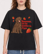 Mockup Boxy Heavyweight Tee Black female close-up 09
