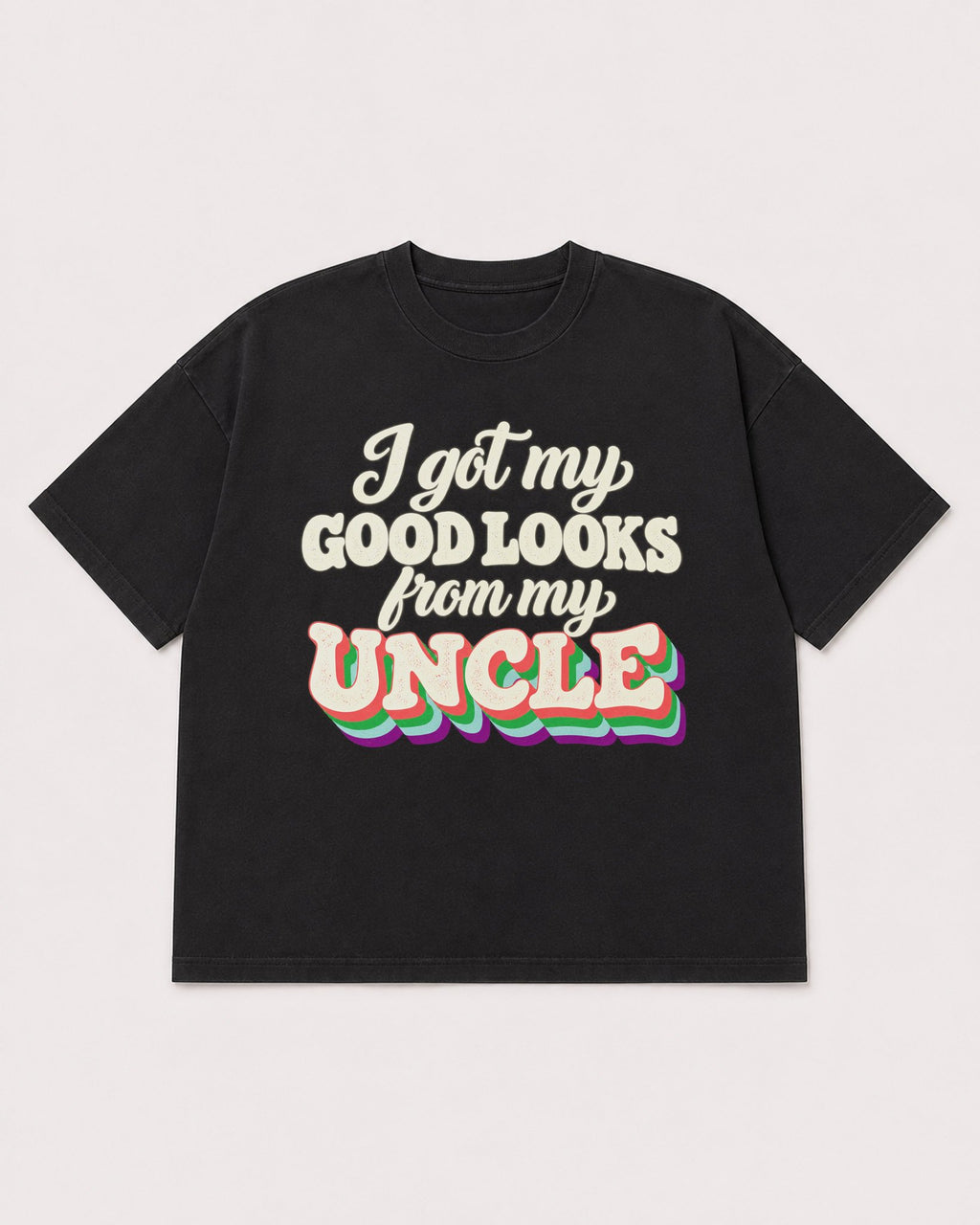 Mockup Boxy Heavyweight Tee Black product