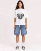 Mockup Boxy Heavyweight Tee White female full-body 06