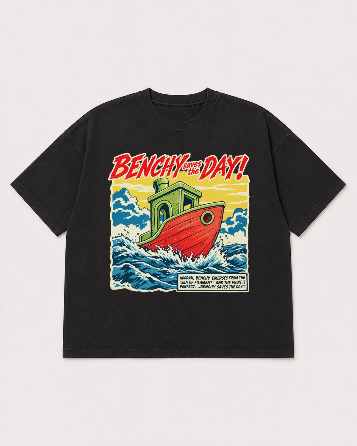 Mockup Boxy Heavyweight Tee Black product