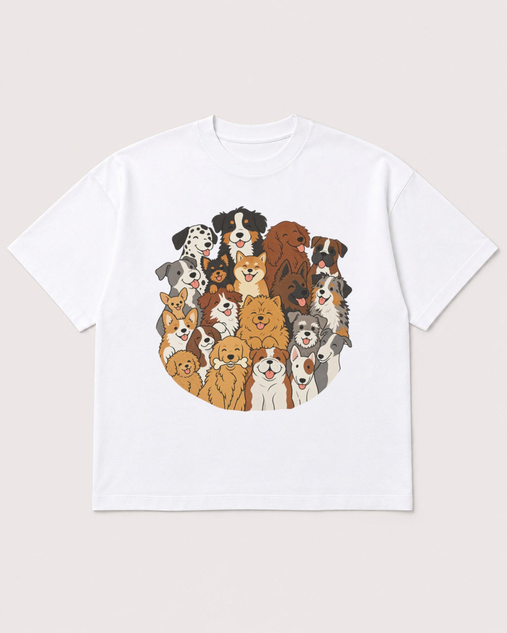Mockup Boxy Heavyweight Tee White product